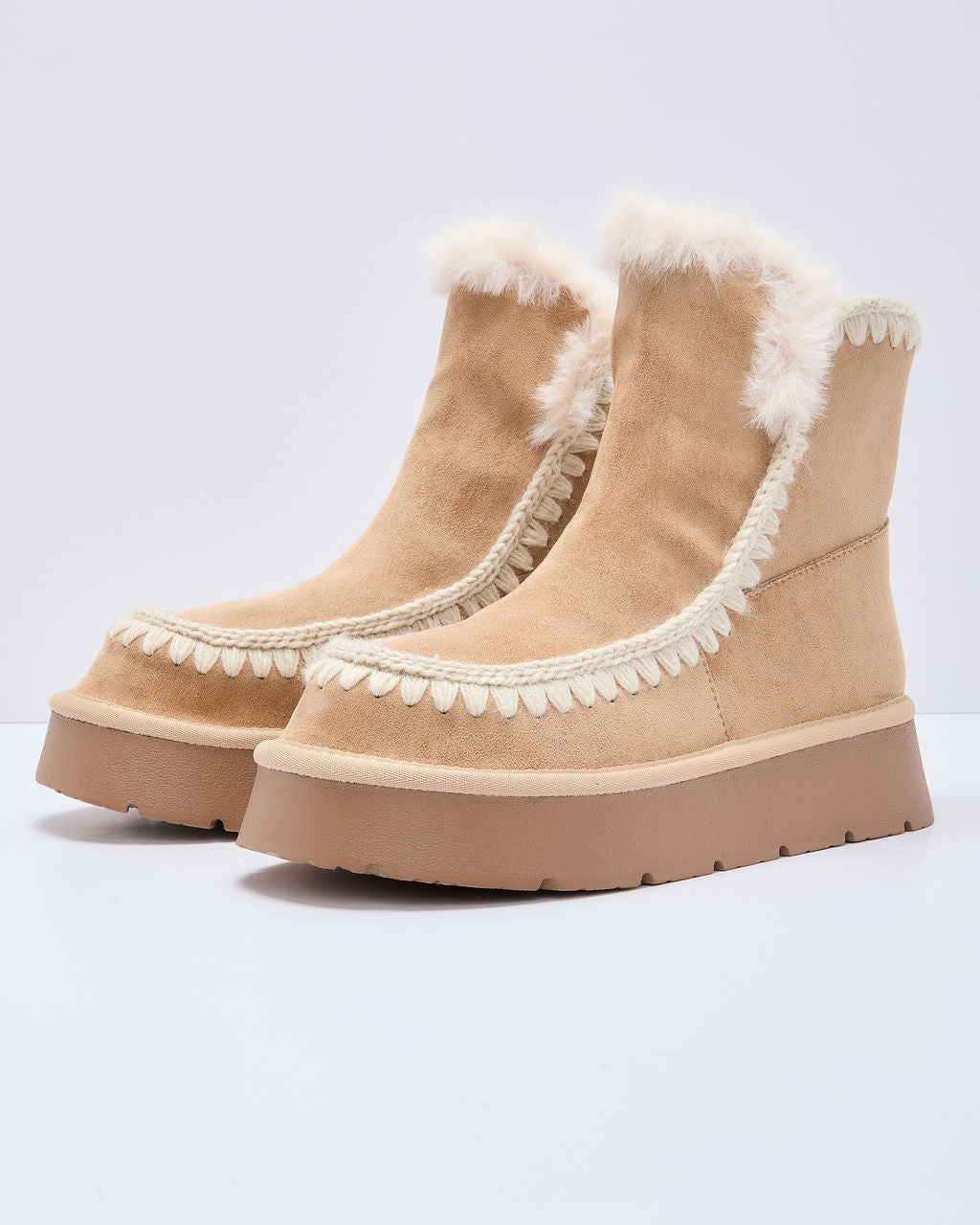 Joppie Faux Suede Fur Lined Booties - Image 8