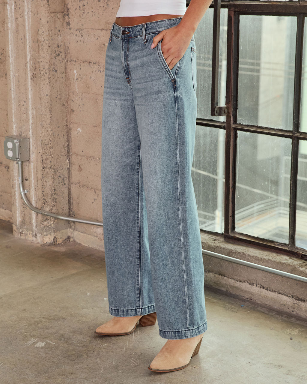 Melvine Rigid Straight Leg Jeans - Image 3
