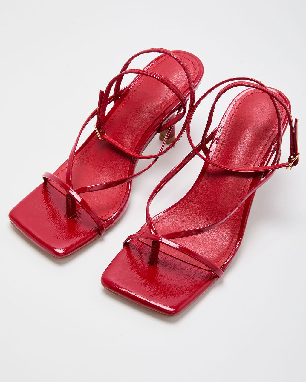 Verne Strappy Vegan Leather Heels - Image 2