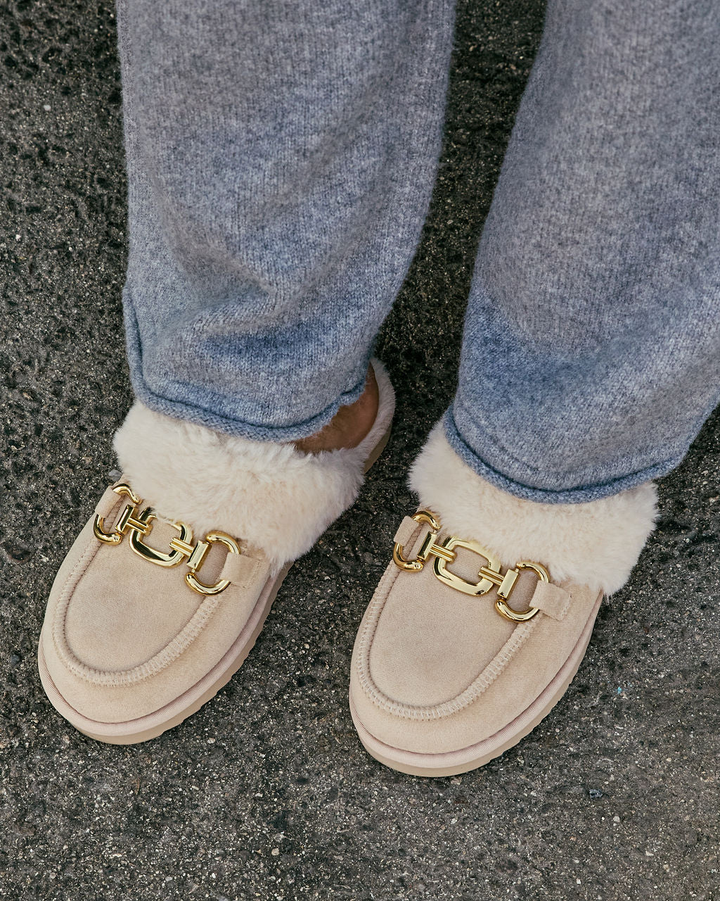 Toasted Oat Suede Horsebit Loafers - Image 11