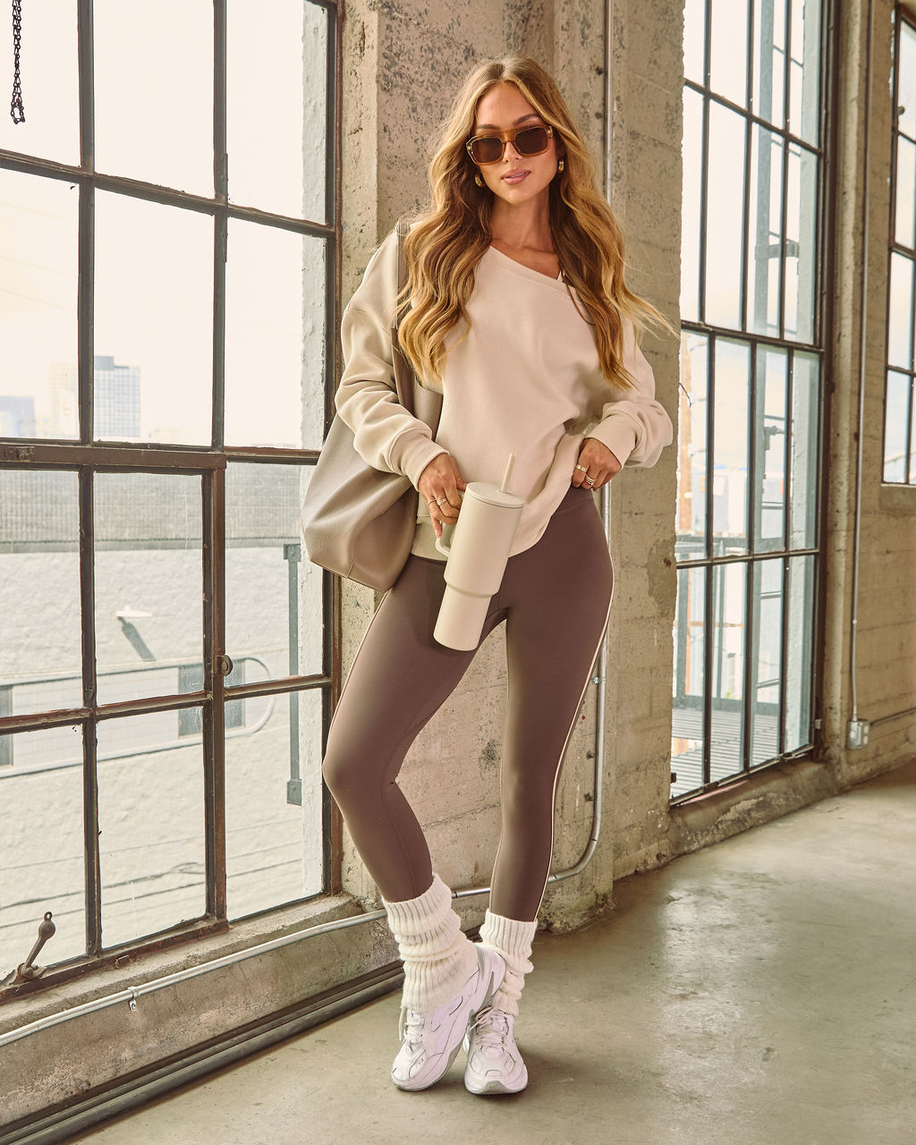Empower Luxe Off The Shoulder Sweatshirt - Image 10