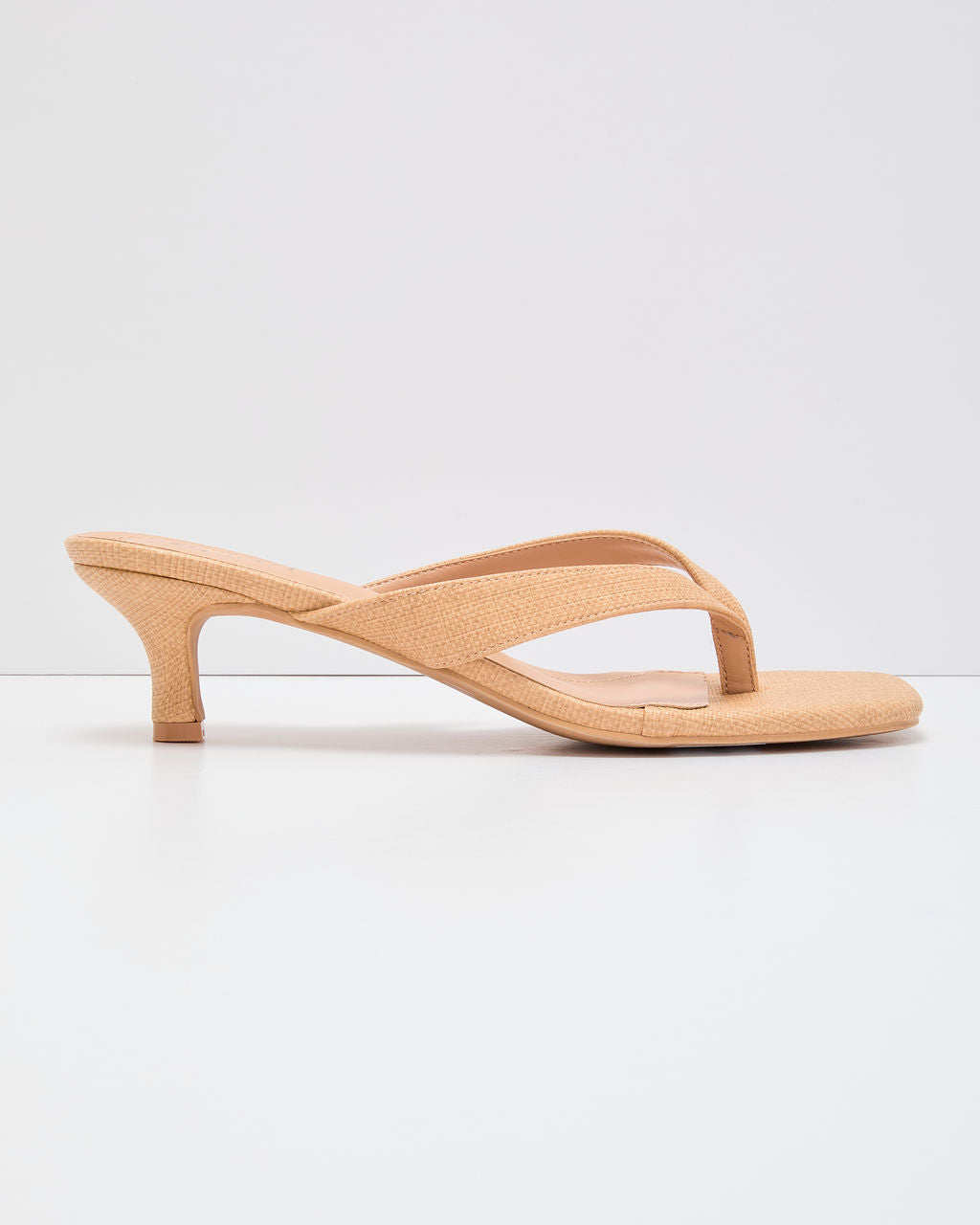 Sunwashed Raffia Kitten Heels - Image 6