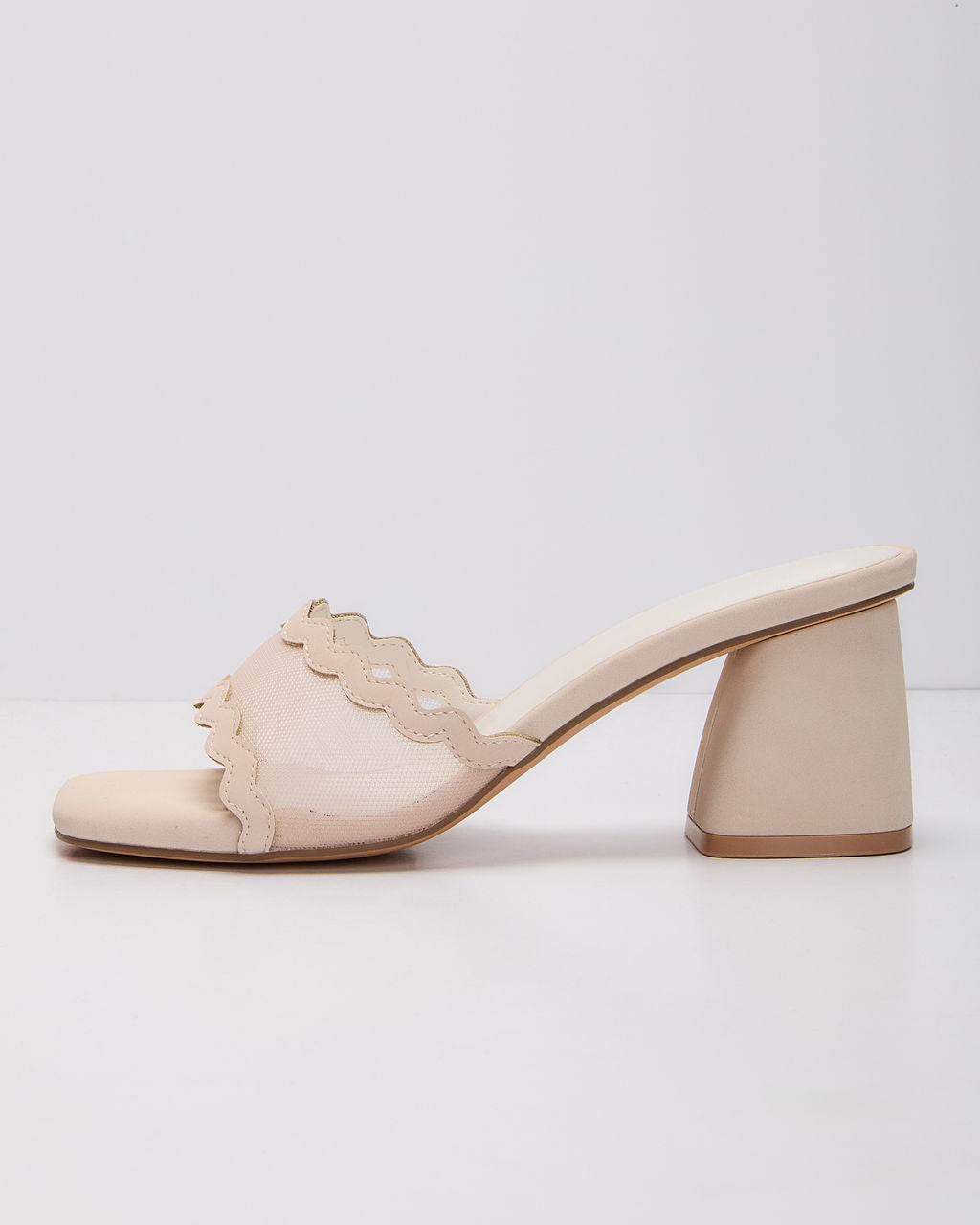 Celia Scallop Mesh Mules - Image 4