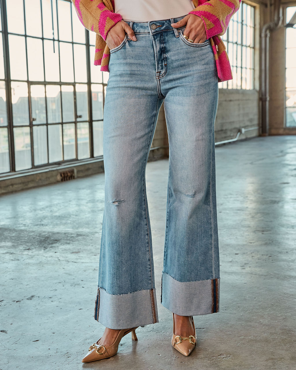 Baseline Super Stretch High Rise Flare Jeans - Image 5