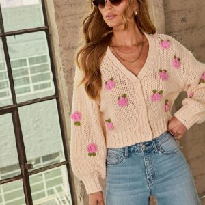 Romance Botanica Floral Cardigan