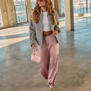 Forward Feeling Satin Joggers