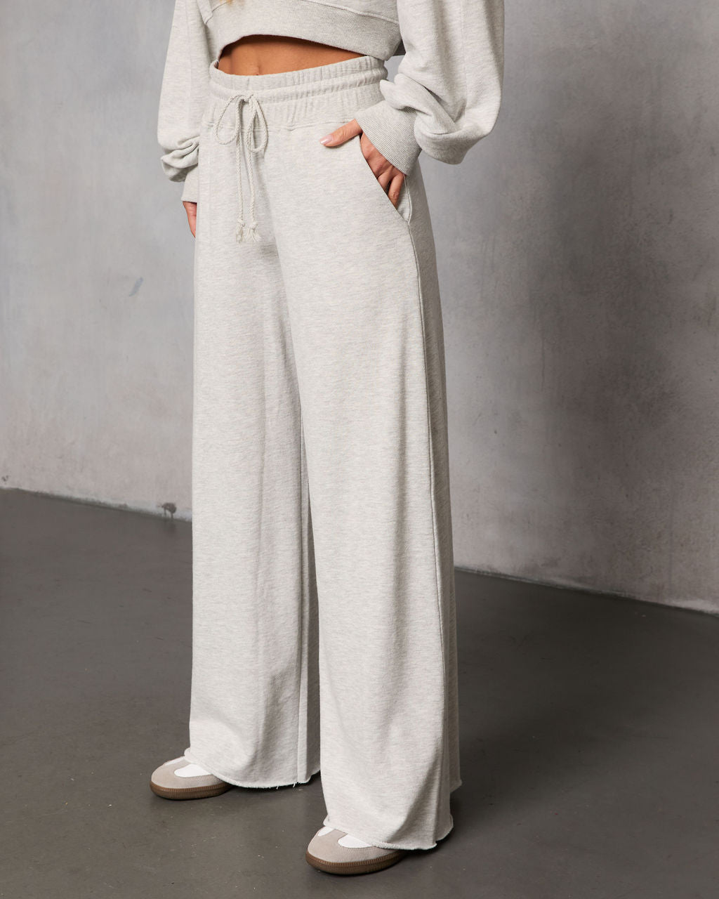 Off Hours Fleece Wide Leg Sweatpants - Image 3