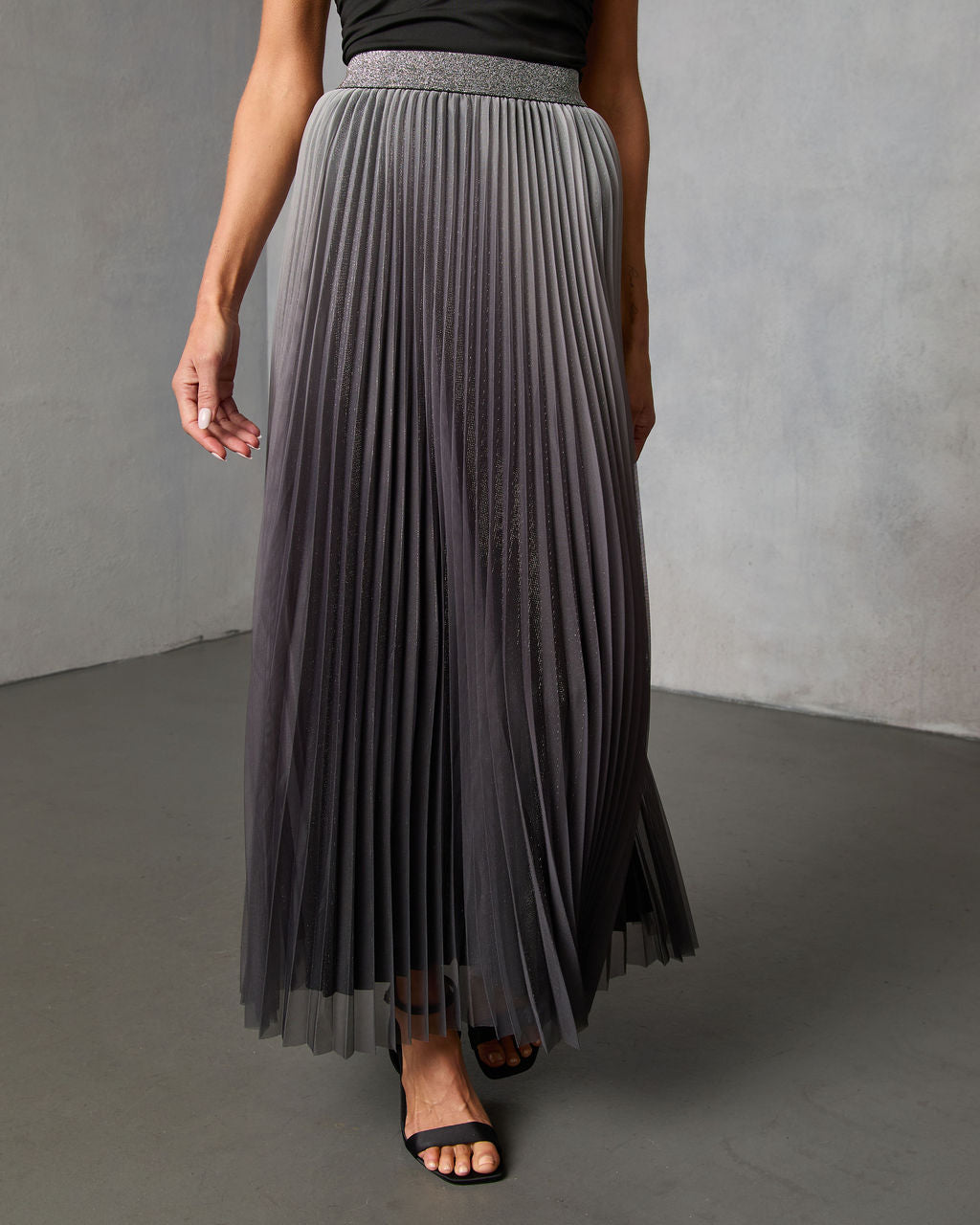 Sweet Dreams Pleated Maxi Skirt - Image 6