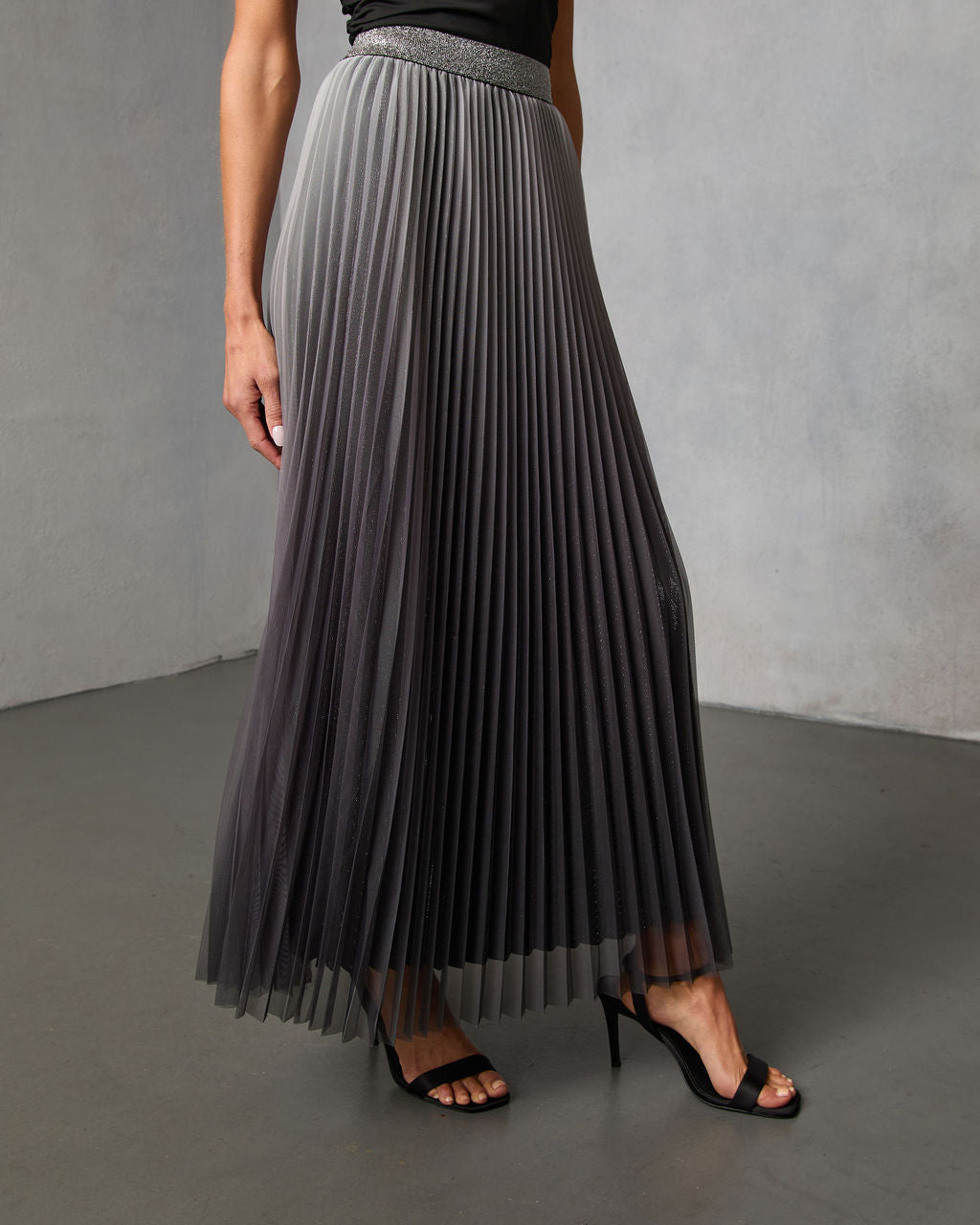 Sweet Dreams Pleated Maxi Skirt - Image 3