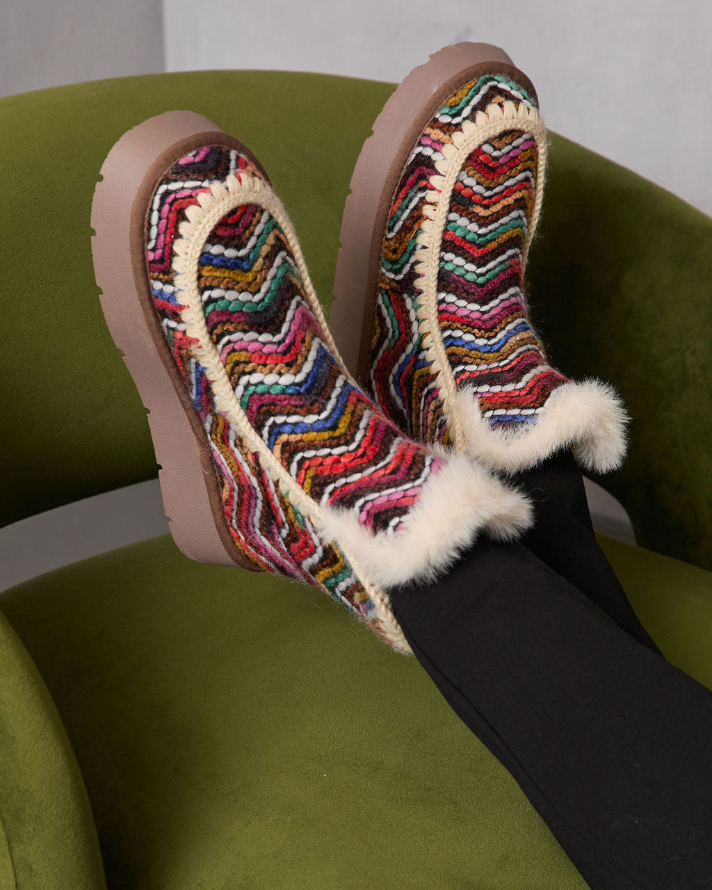 Joppie Faux Suede Fur Lined Booties - Image 3