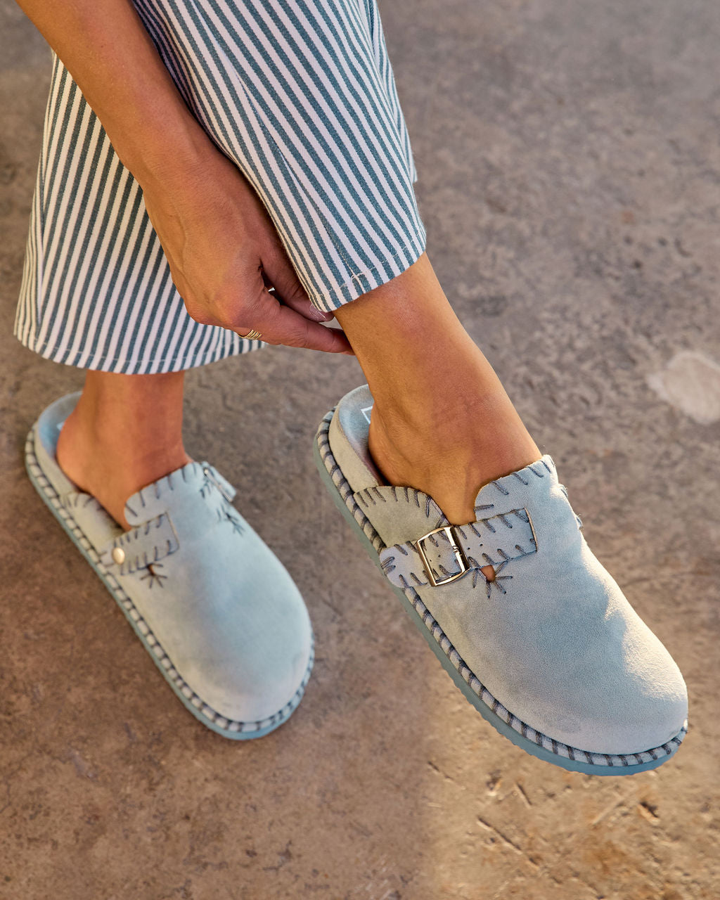 Chic Comfort Stitch Slip On Mules - Image 11