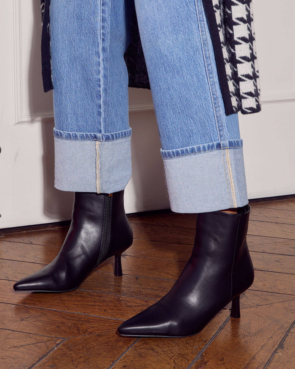 Franie Vegan Leather Kitten Heel Bootie - Image 5