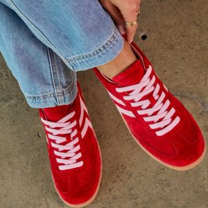 Lorilai Faux Suede Lace Up Sneakers