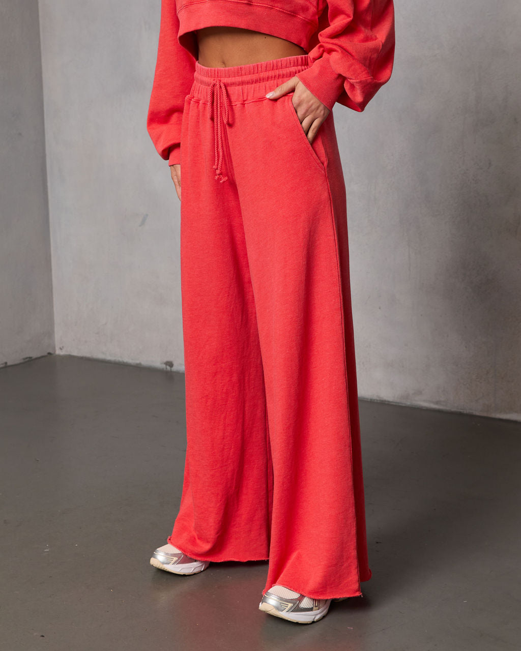 Off Hours Fleece Wide Leg Sweatpants - Image 9
