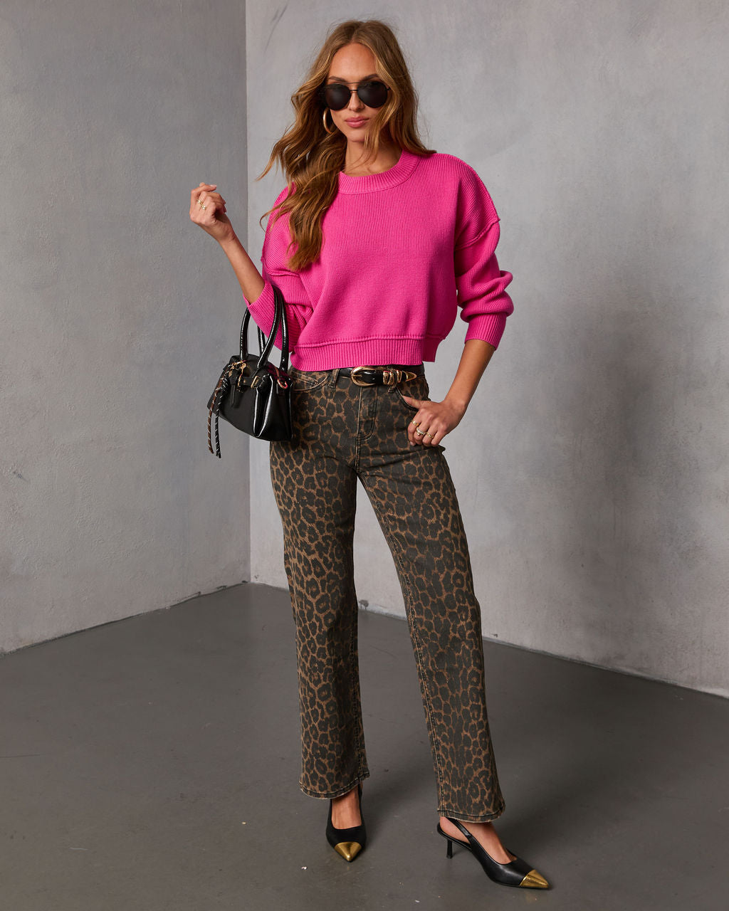 Elouise Cropped Crewneck Sweater - Image 6