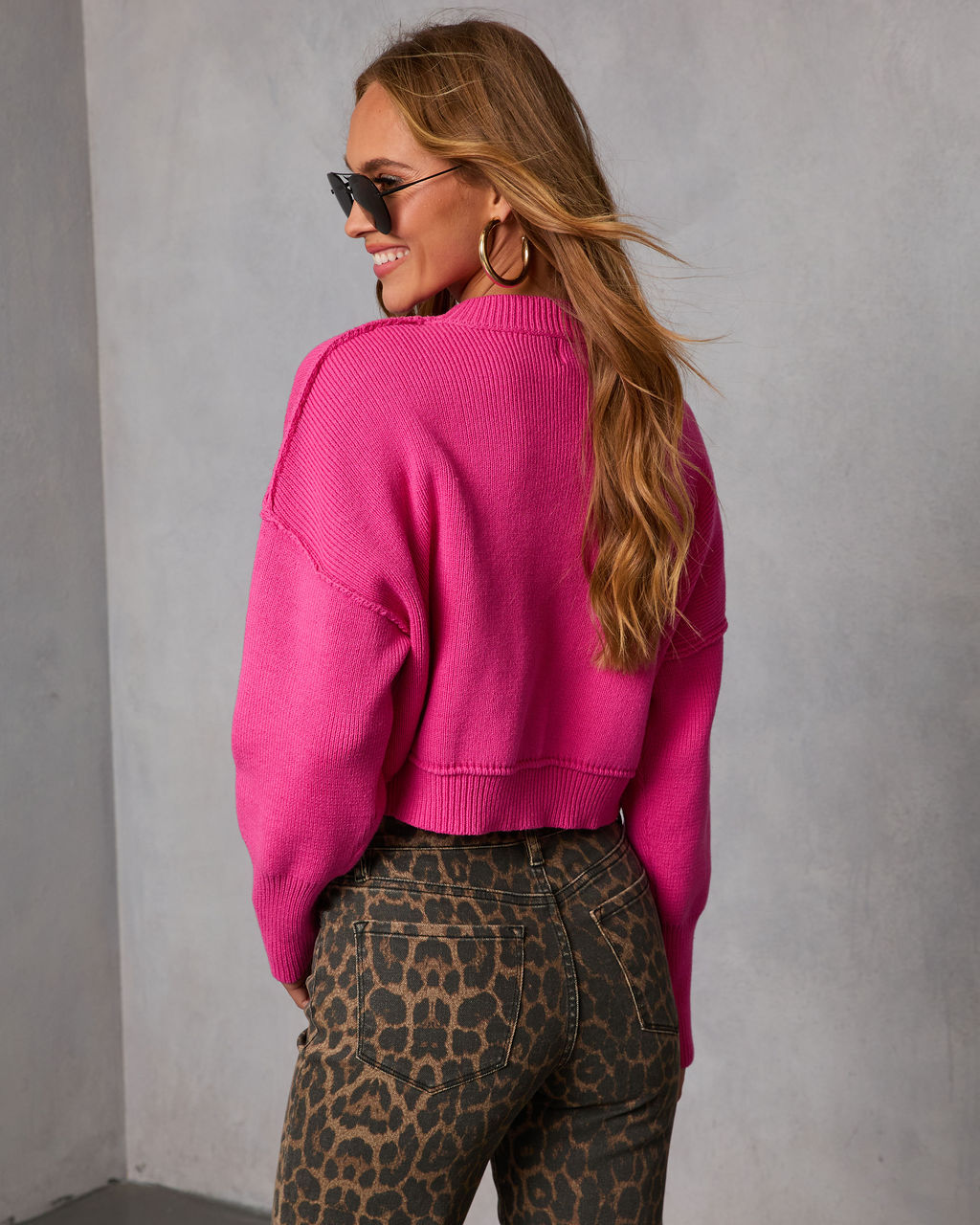 Elouise Cropped Crewneck Sweater - Image 4