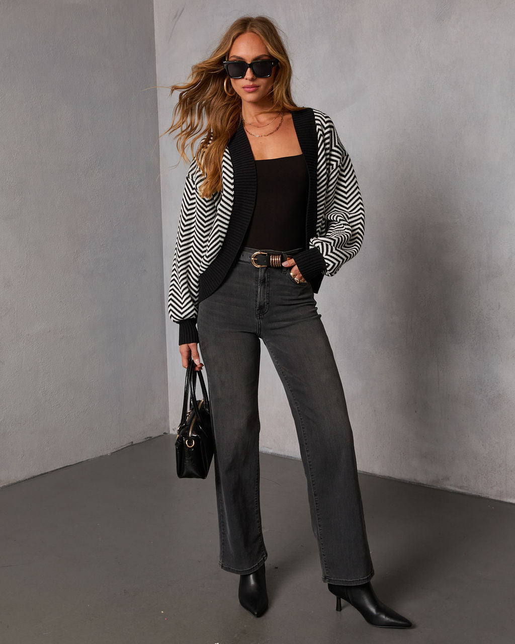 Aitana Chevron Print Cardigan - Image 2