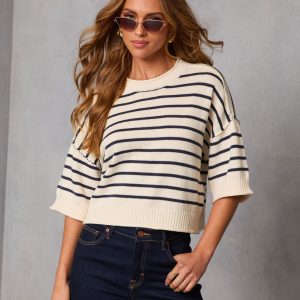 Clubhouse Culture Striped Sweater
