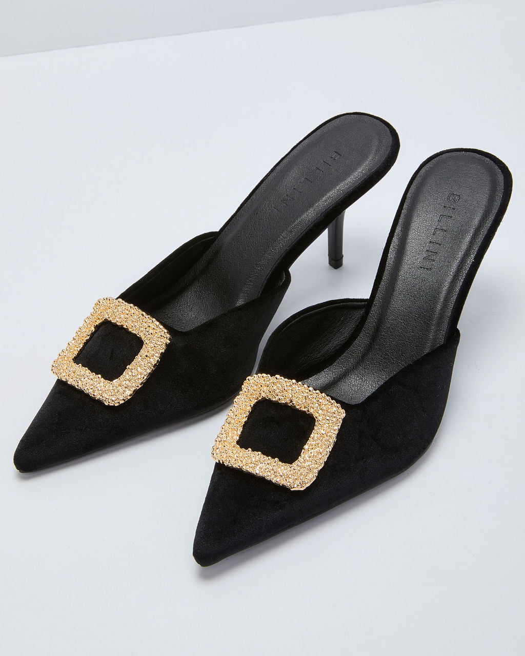 Whinnie Metal Hardware Velvet Mule - Image 2
