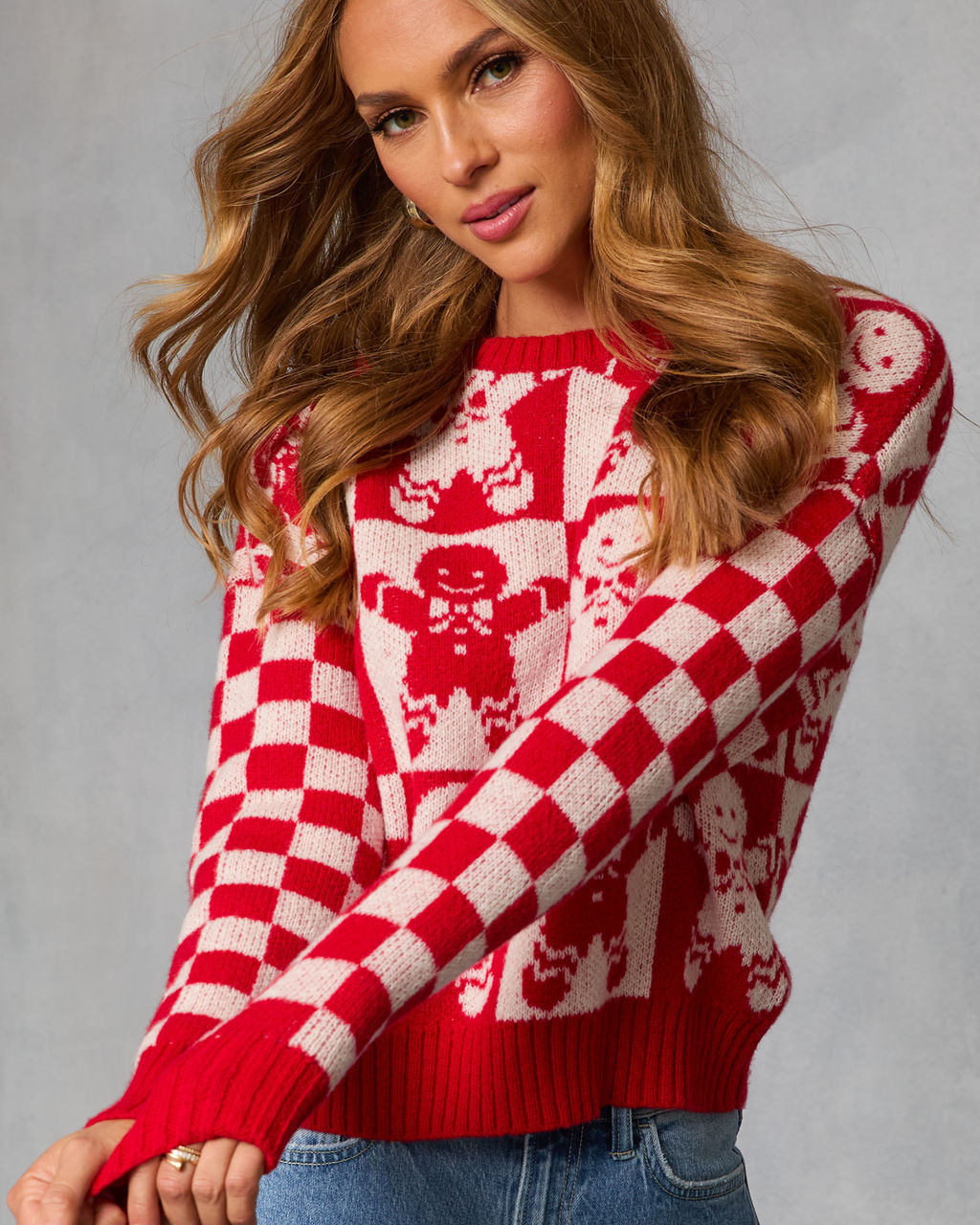 Winter Bakery Intarsia Knit Gingerbread Sweater - Image 6