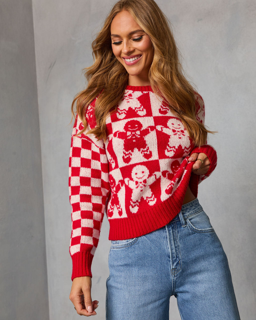 Winter Bakery Intarsia Knit Gingerbread Sweater - Image 5