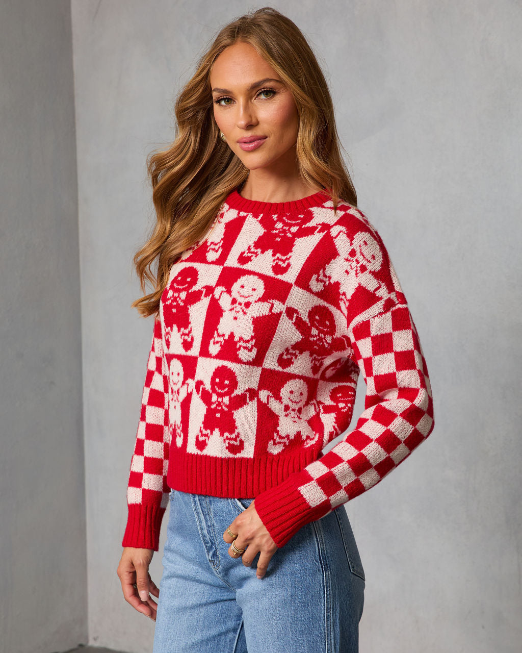 Winter Bakery Intarsia Knit Gingerbread Sweater - Image 3