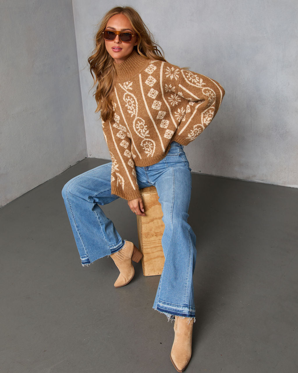 Homebody Season Abstract Sweater - Image 5