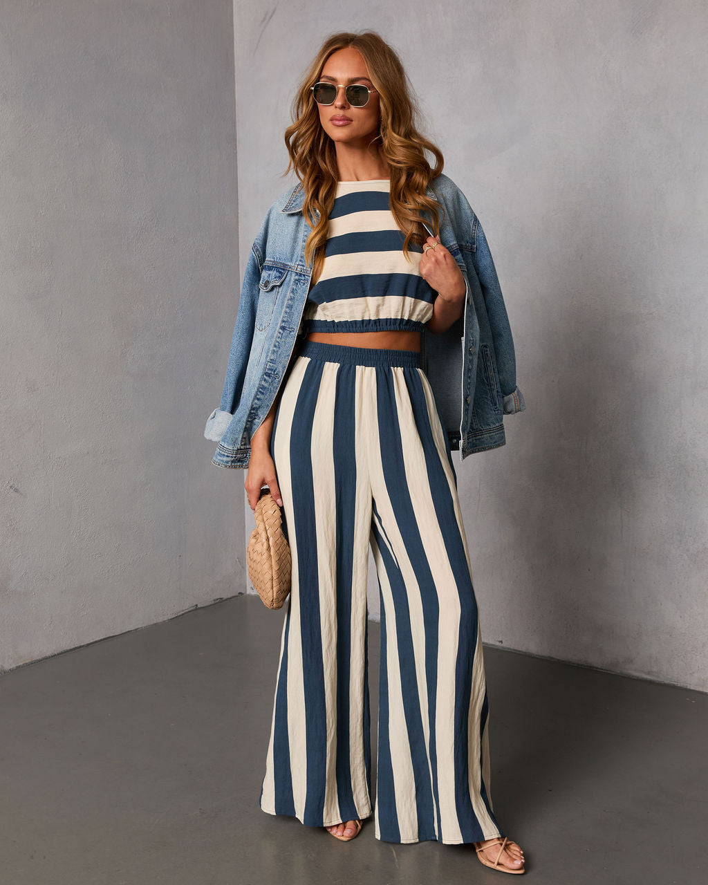 Sorina Striped Wide Leg Pants - Image 5
