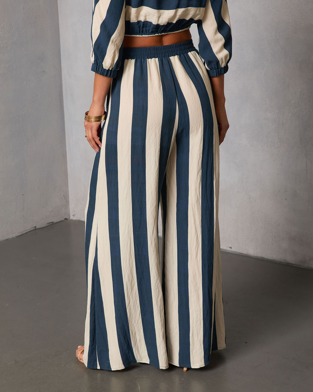 Sorina Striped Wide Leg Pants - Image 4