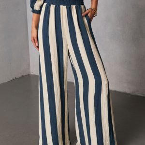 Sorina Striped Wide Leg Pants