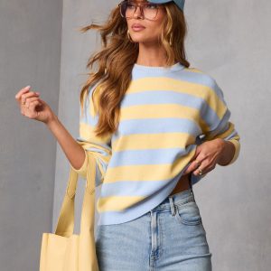Modern Heir Striped Knit Sweater