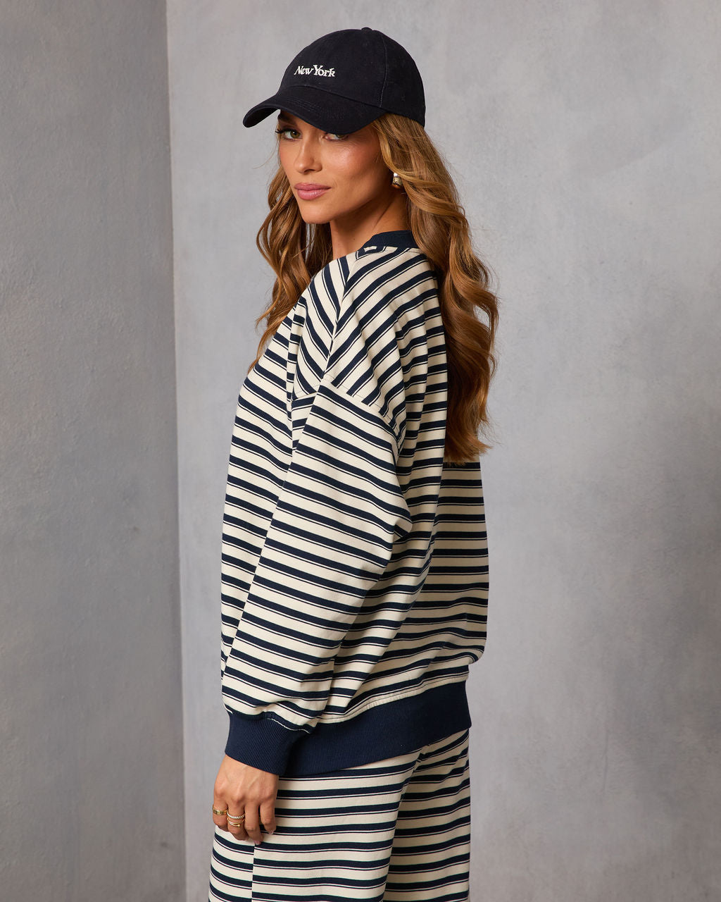 Snowtale Striped Contrast Trim Top - Image 4
