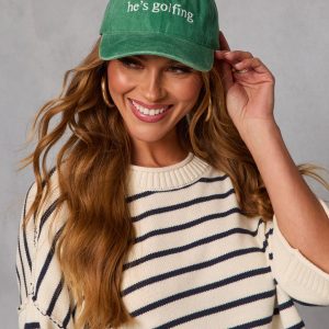 He's Golfing Baseball Hat