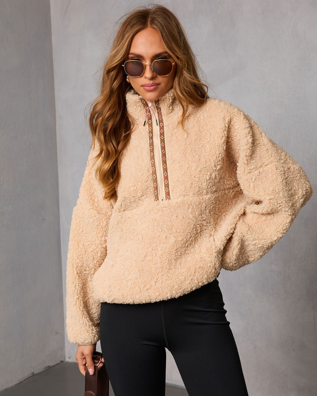 Cold Embrace Teddy Quarter Zip Sweatshirt - Image 6