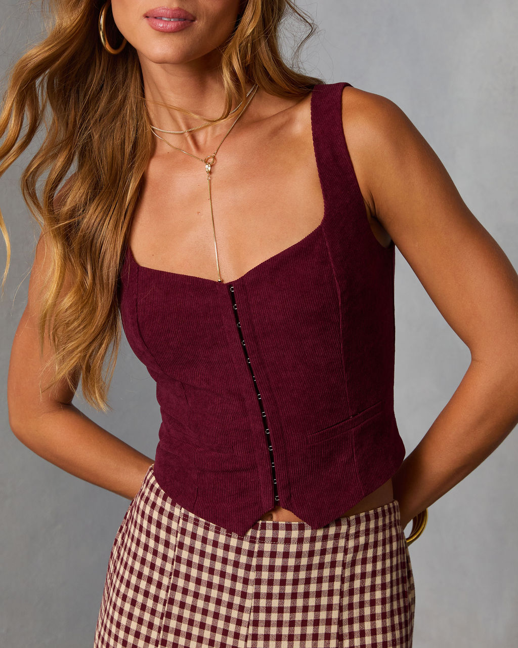 Larklin Corduroy Vest Top - Image 5