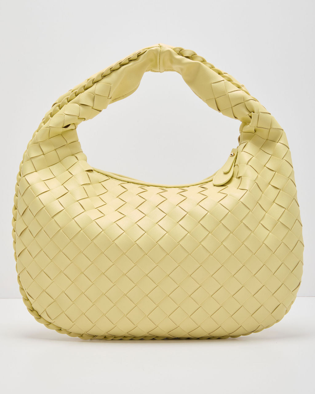 Poala Textured Woven Vegan Leather Tote Bag - Image 3