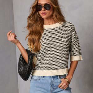 Marinda Contrast Knit Sweater