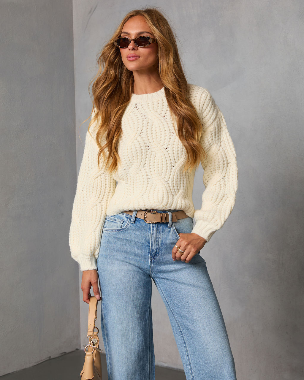 Marosia Twisted Cable Knit Sweater - Image 6