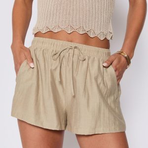 Ellory Pocketed Linen Shorts