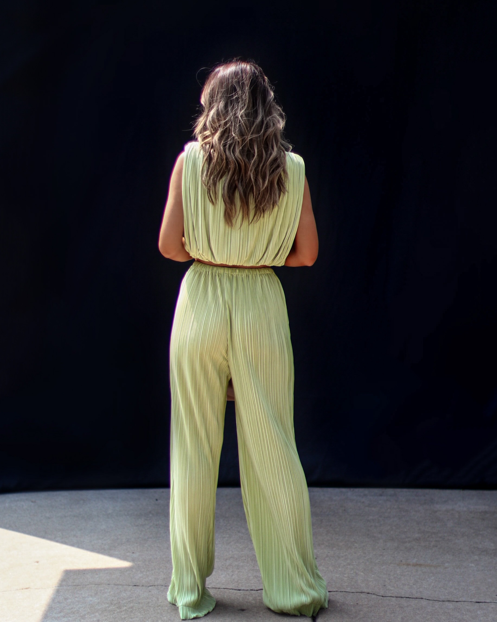 Resort Stay Plisse Wide Leg Pants - Image 10