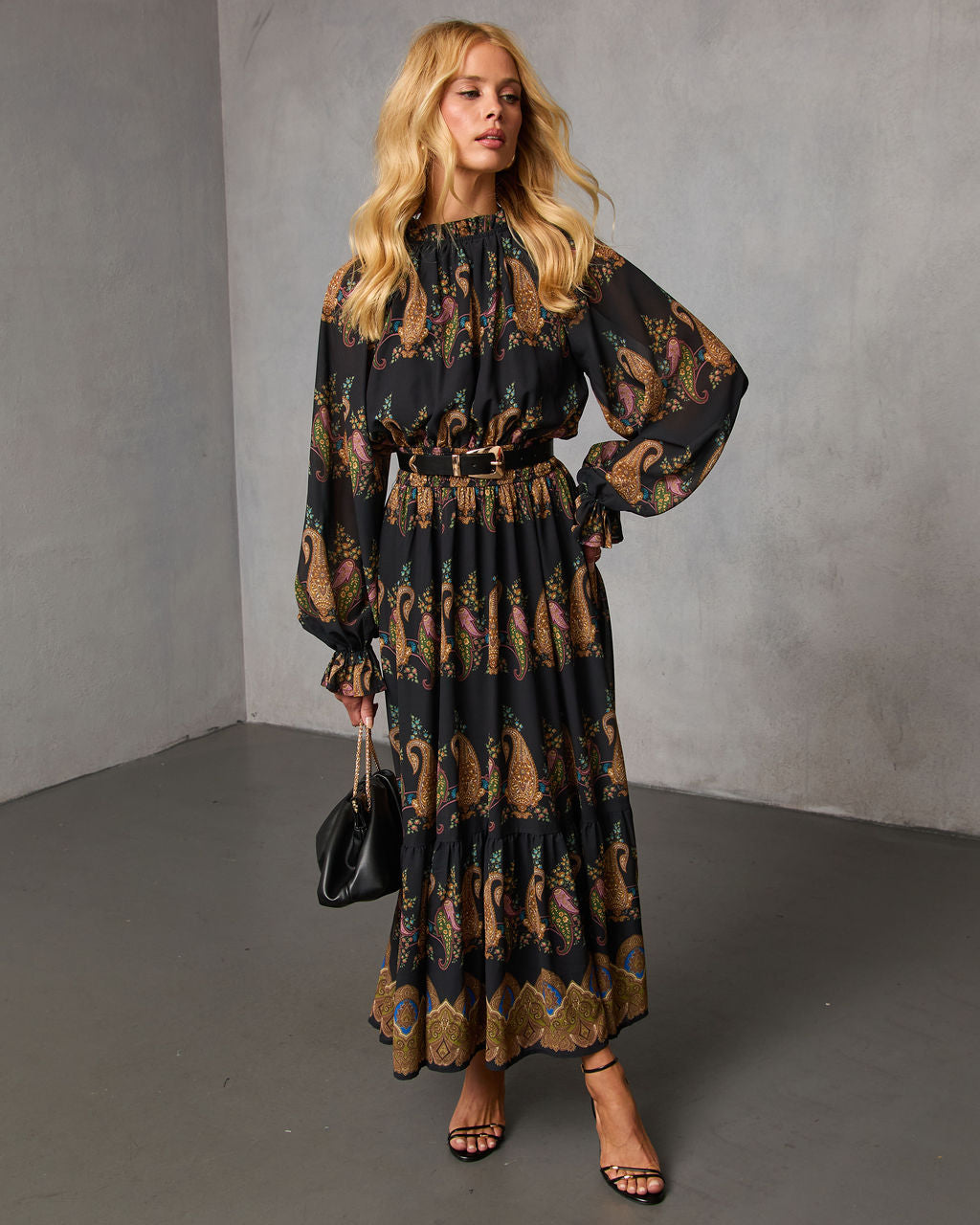 Silent Rue Printed Maxi Dress - Image 5