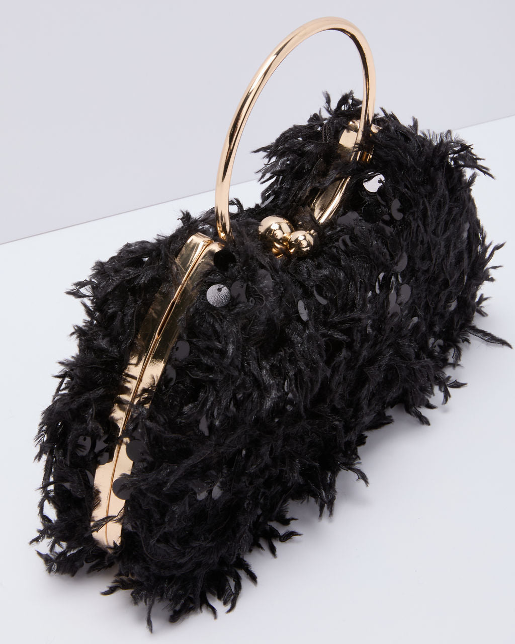 Holiday Glimmer Sequin Top Handle Bag - Image 6