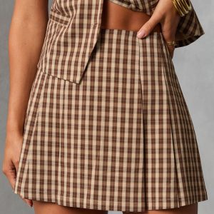 Rosalinde Plaid Mini Skirt