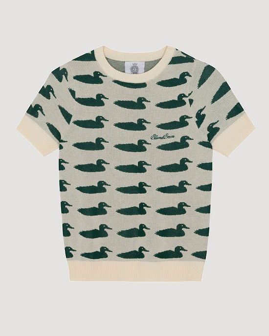 Mallard Duck Knit Graphic Print Tee - Image 6