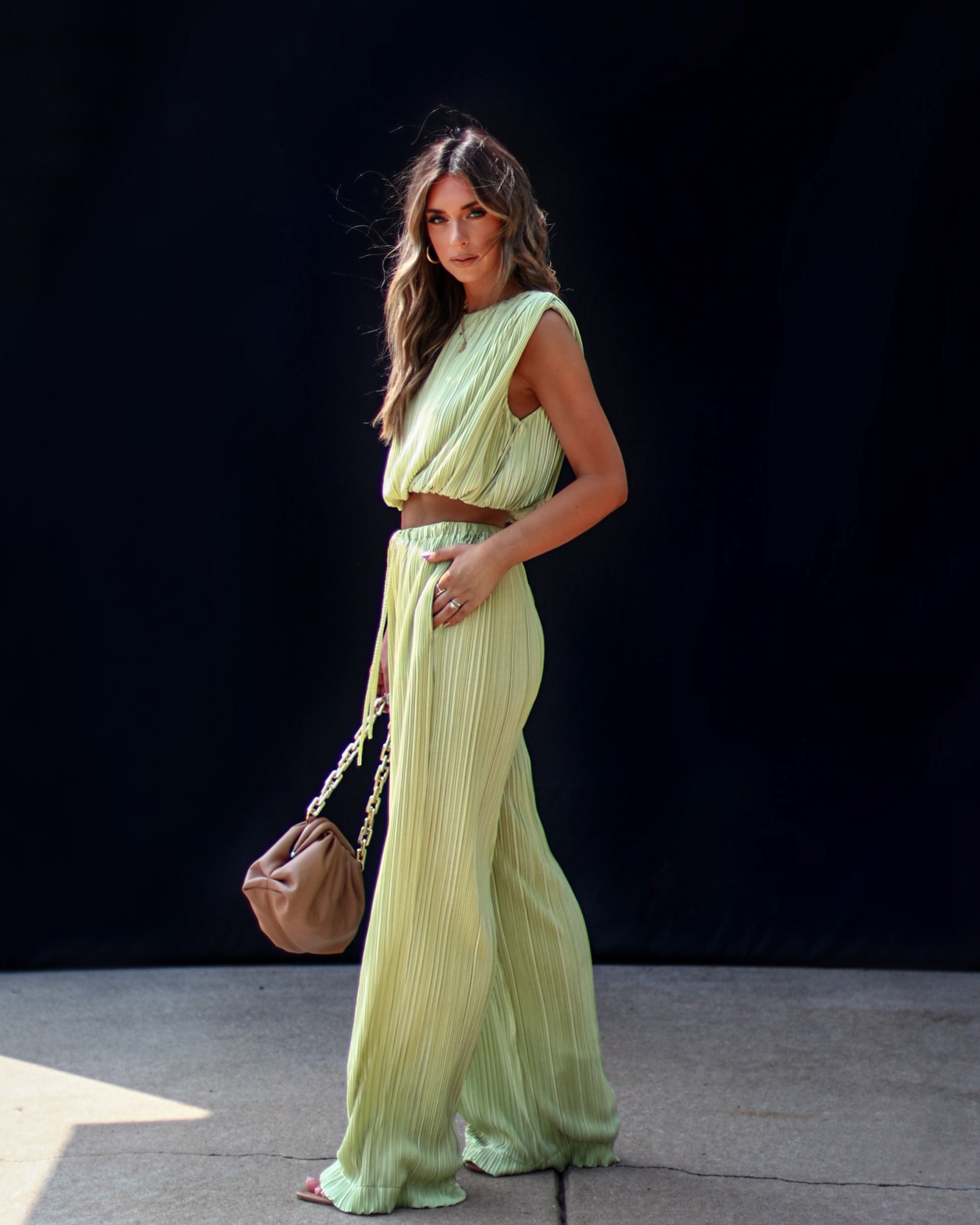 Resort Stay Plisse Wide Leg Pants - Image 8