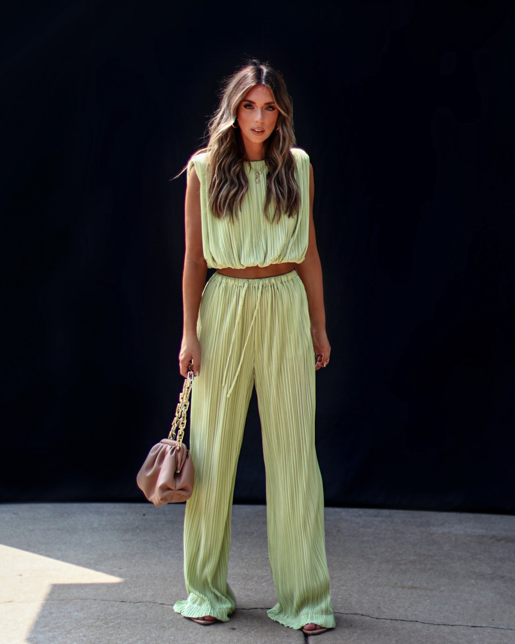 Resort Stay Plisse Wide Leg Pants - Image 7