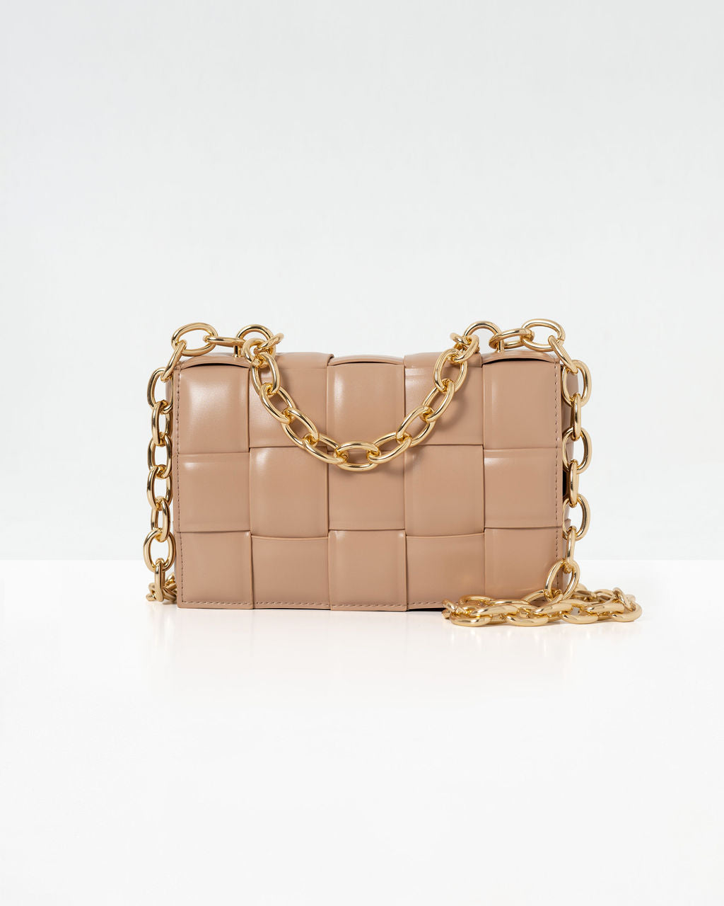 Desire Padded Woven Chain Handbag - Image 9