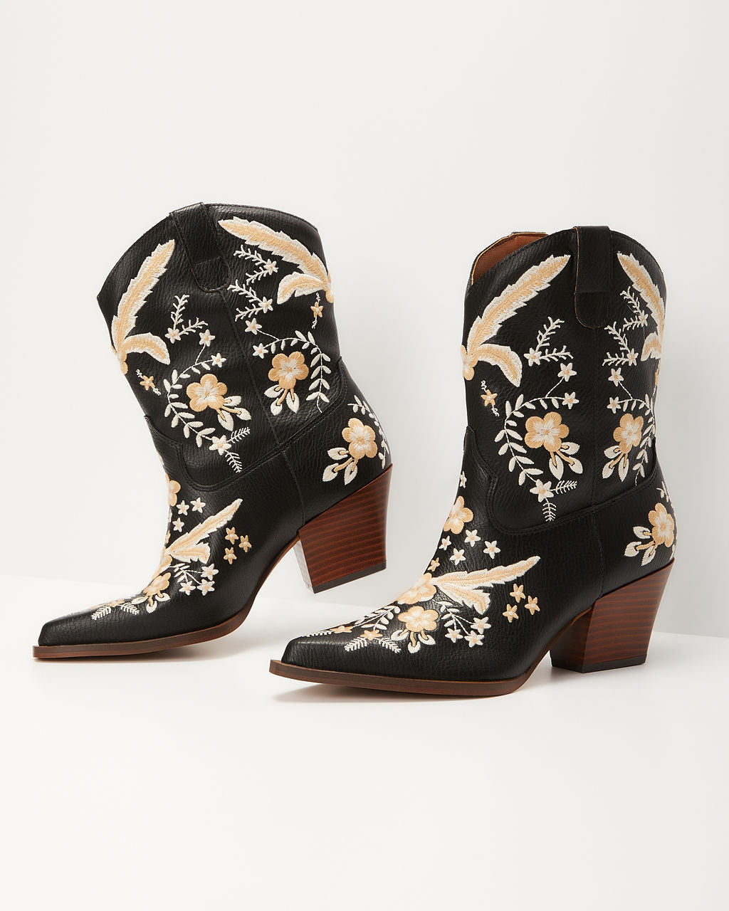 Full Bloom Embroidered Floral Western Bootie - Image 2