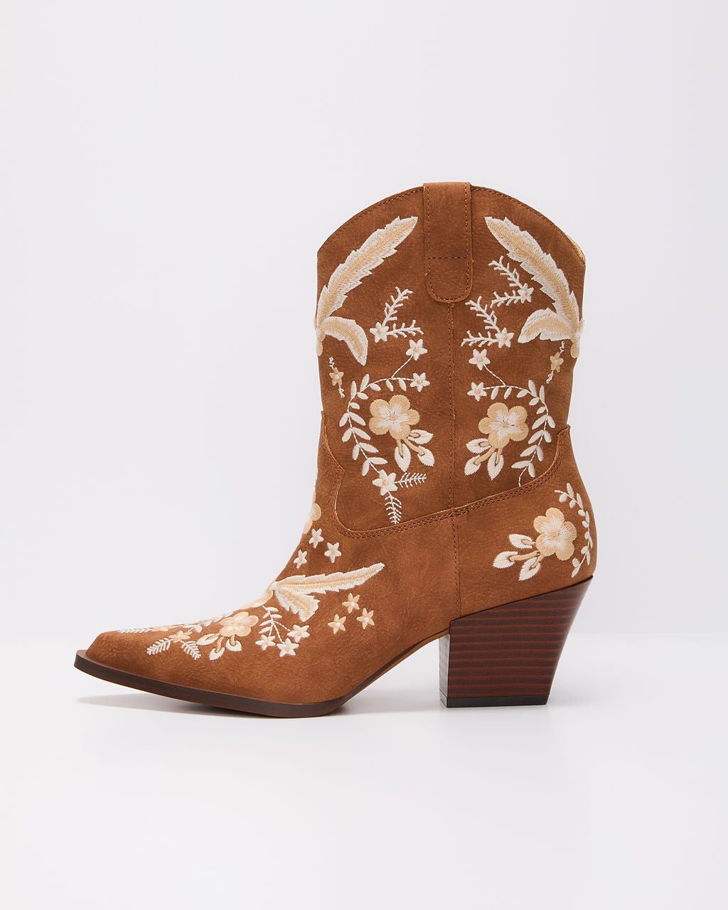 Full Bloom Embroidered Floral Western Bootie - Image 8