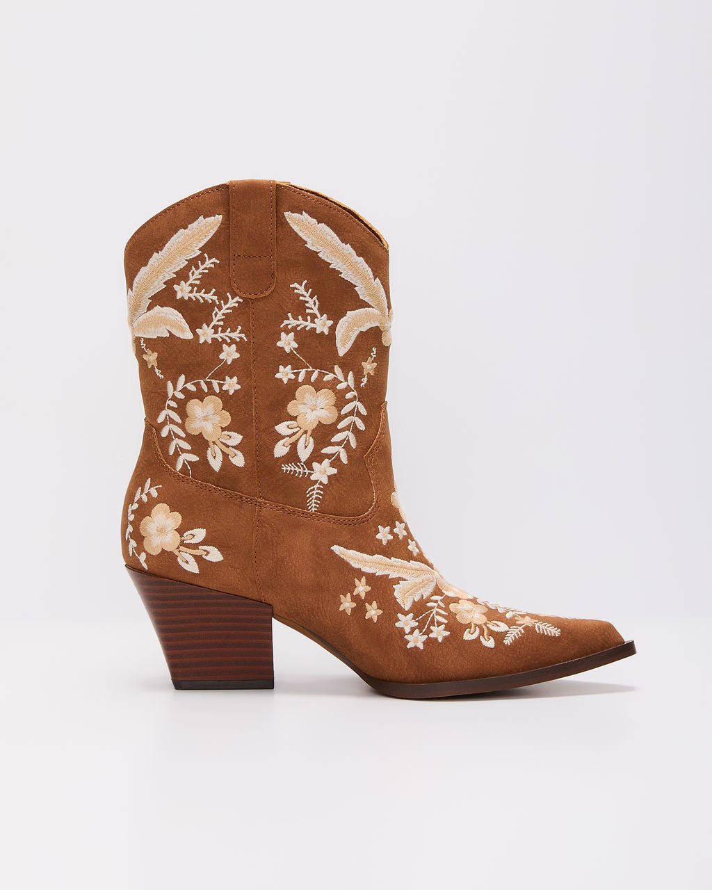 Full Bloom Embroidered Floral Western Bootie - Image 12